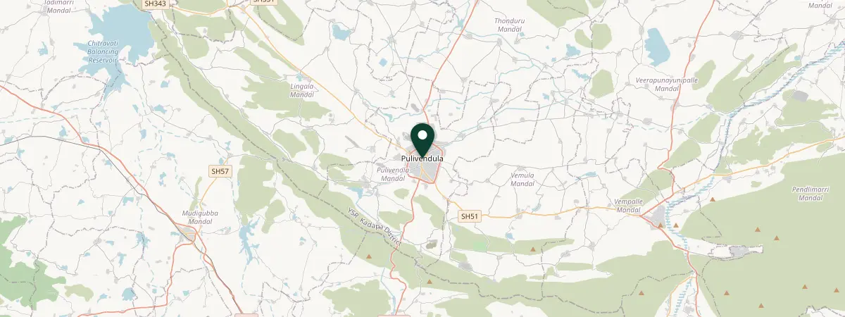 Map of Pulivendula, India
