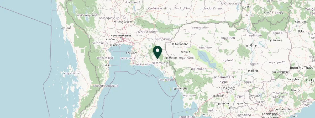 Map of Chantaburi, Thailand