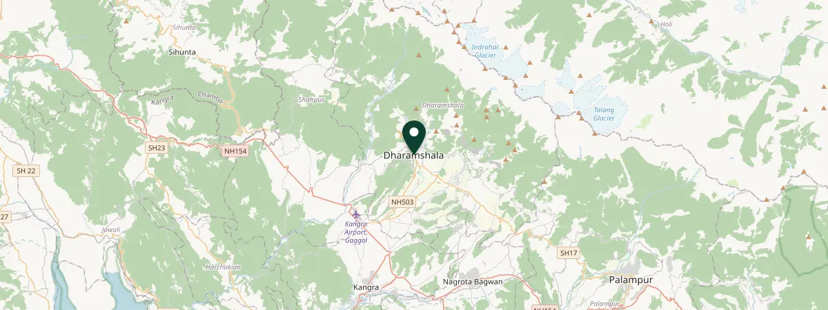 Map of Dharamshala, India