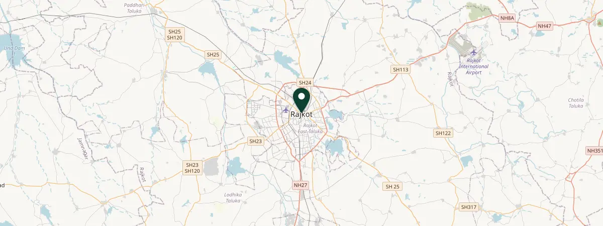 Map of Rajkot, India