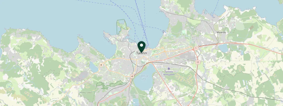 Map of Tallinn, Estonia