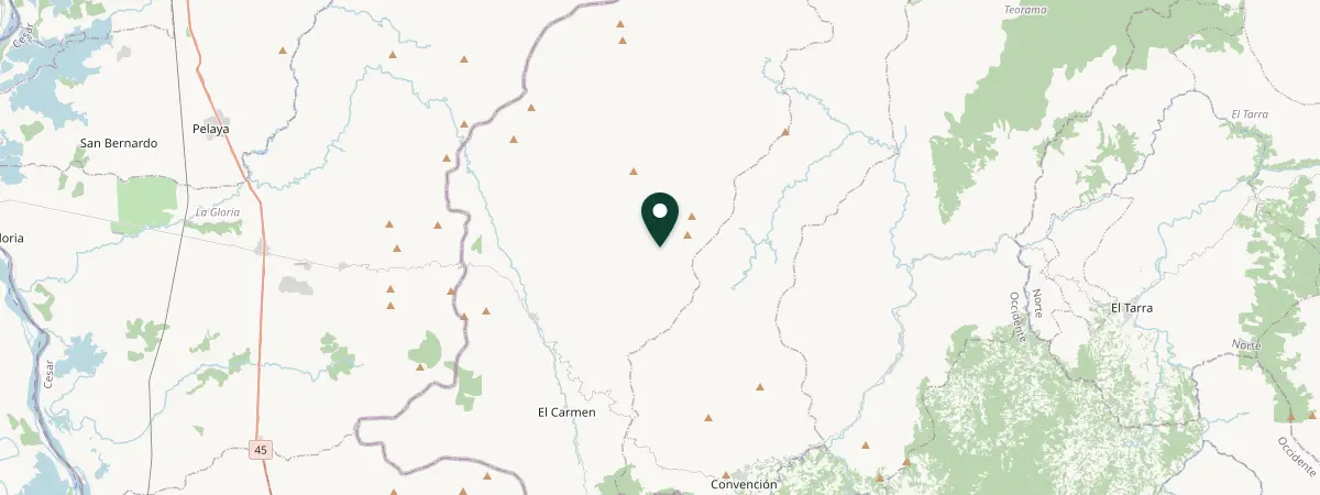 Map of Occidente, Venezuela