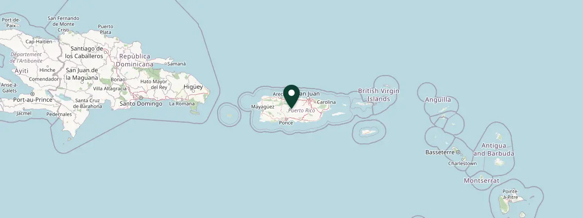 Map of Puerto Rico