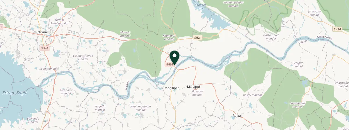 Map of Nirmal, Badankurthy, Khanapur, India
