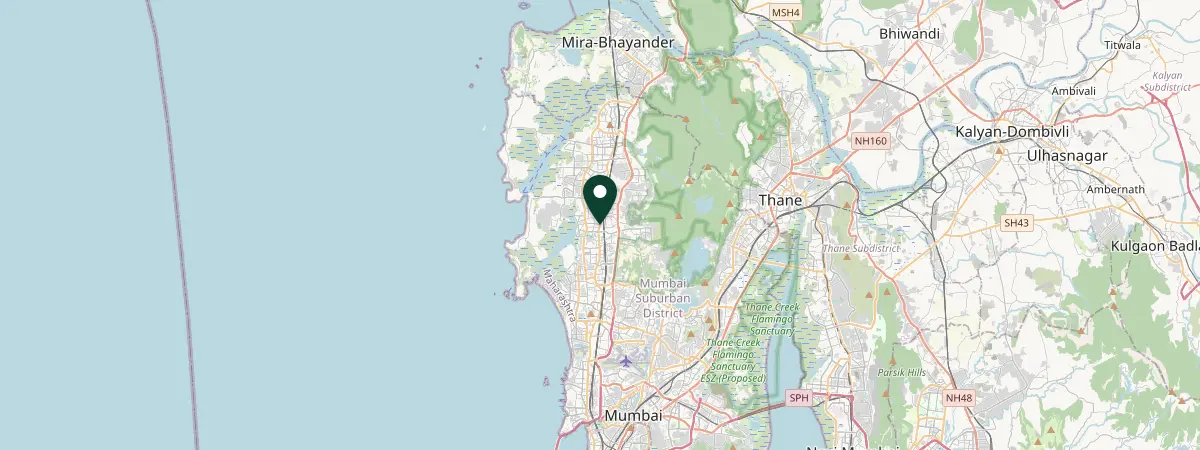 Map of Mumbai, Goregaon (East), India