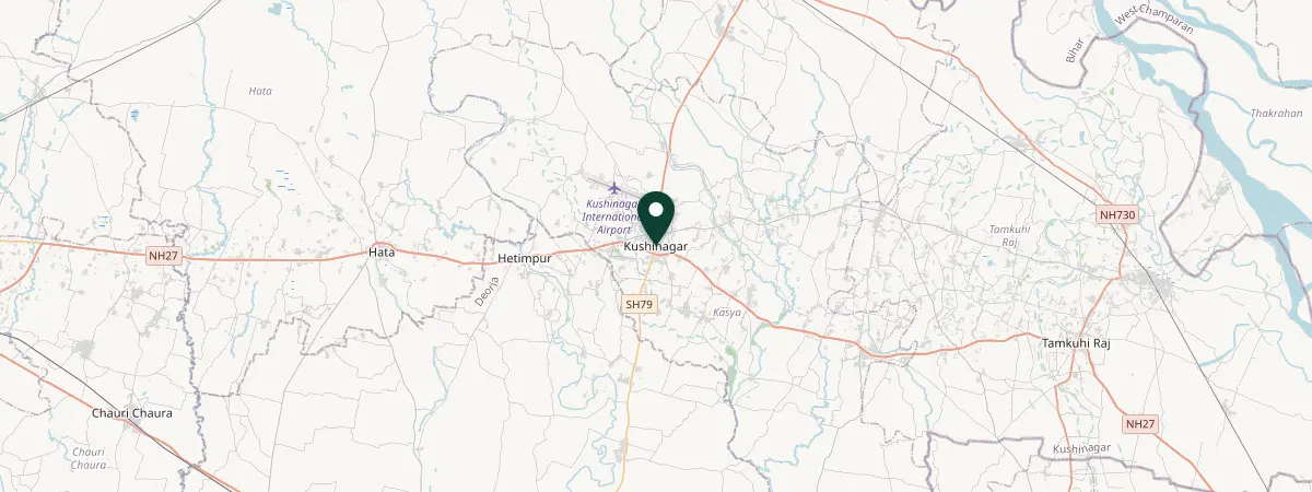 Map of Kushinagar, India