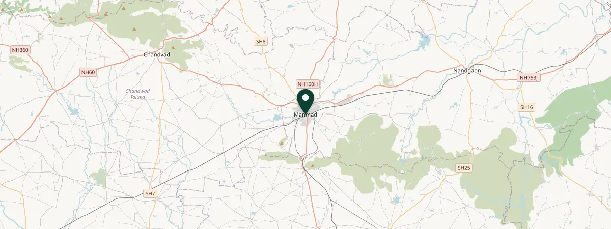 Map of Manmad, India