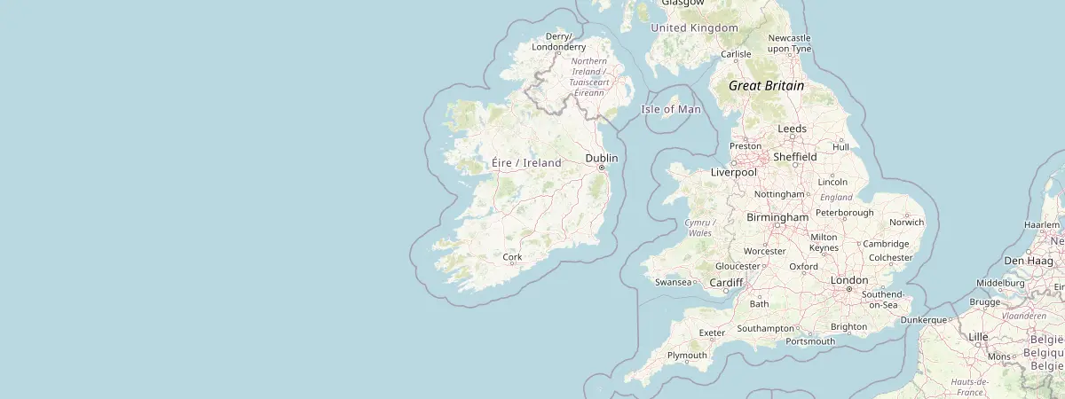 Map of Ireland