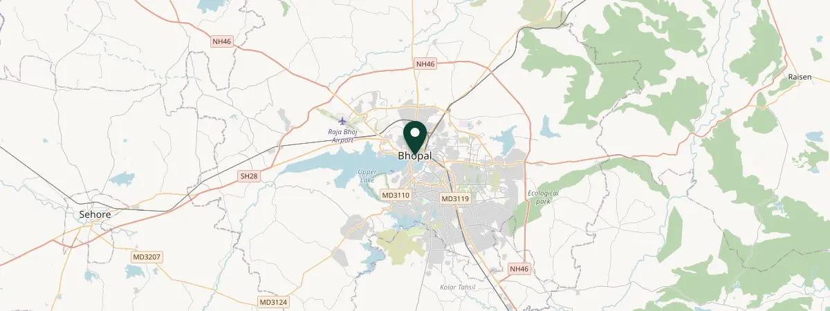 Map of Bhopal, India