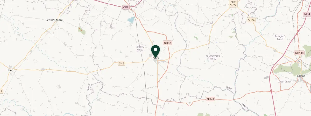 Map of Chaksu - Jaipur, India