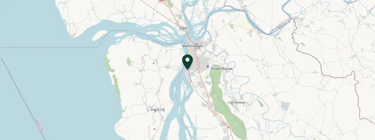 Map of Than-Phyu-Za-Yet, Mon, Myanmar (Burma)