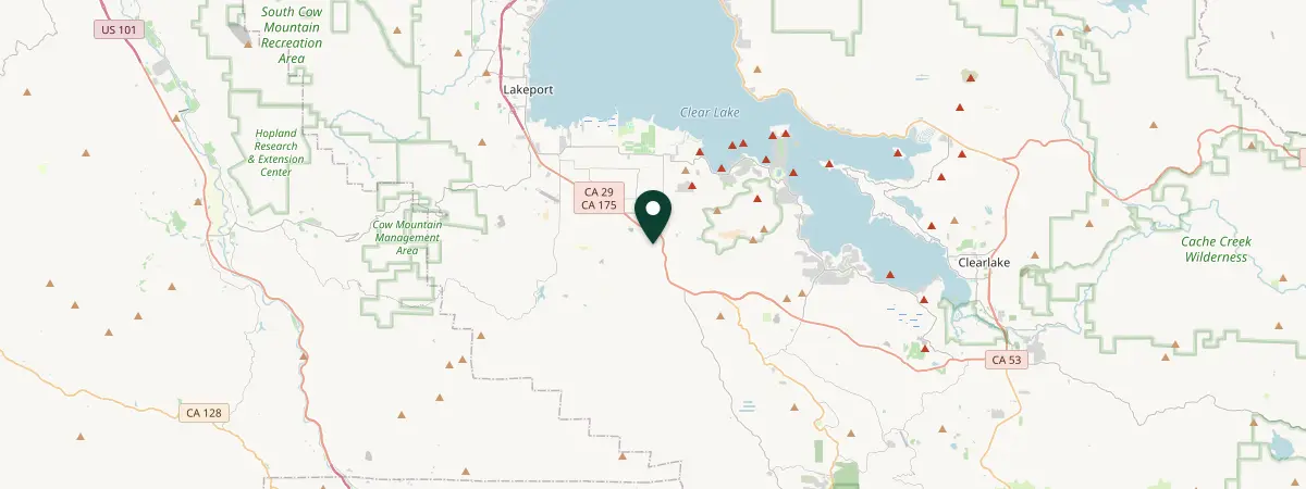 Map of Kelseyville, California, United States