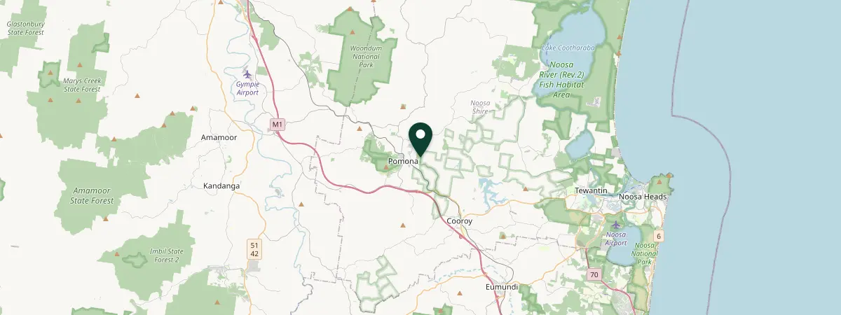 Map of Pomona, Queensland, Australia