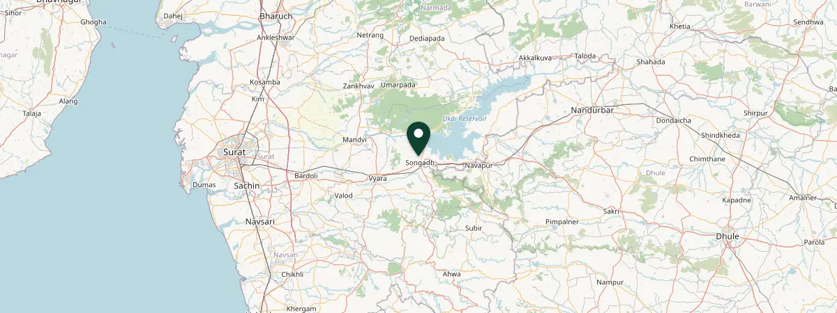 Map of Dist Tapi, India