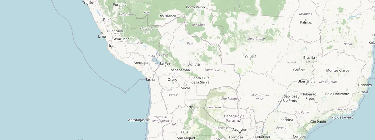 Map of Bolivia