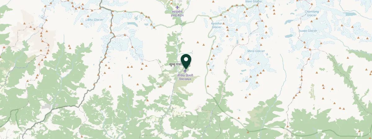 Map of Lukla, Nepal