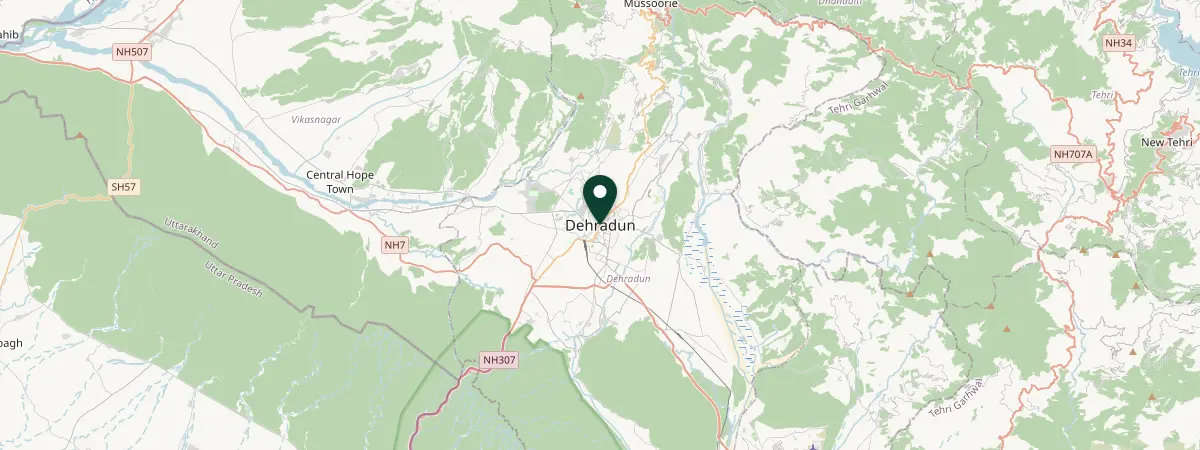 Map of Dehradun, India