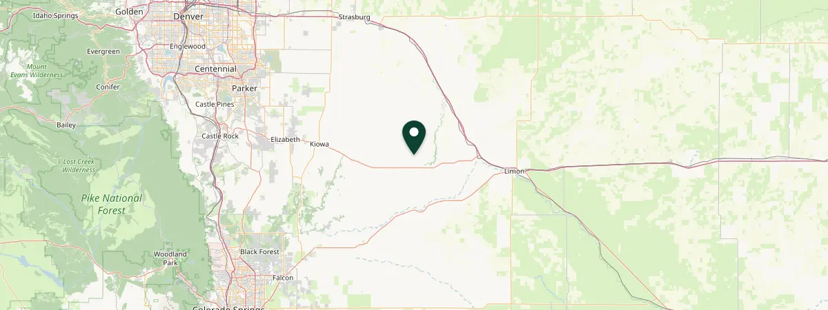 Map of Elbert, Colorado, United States