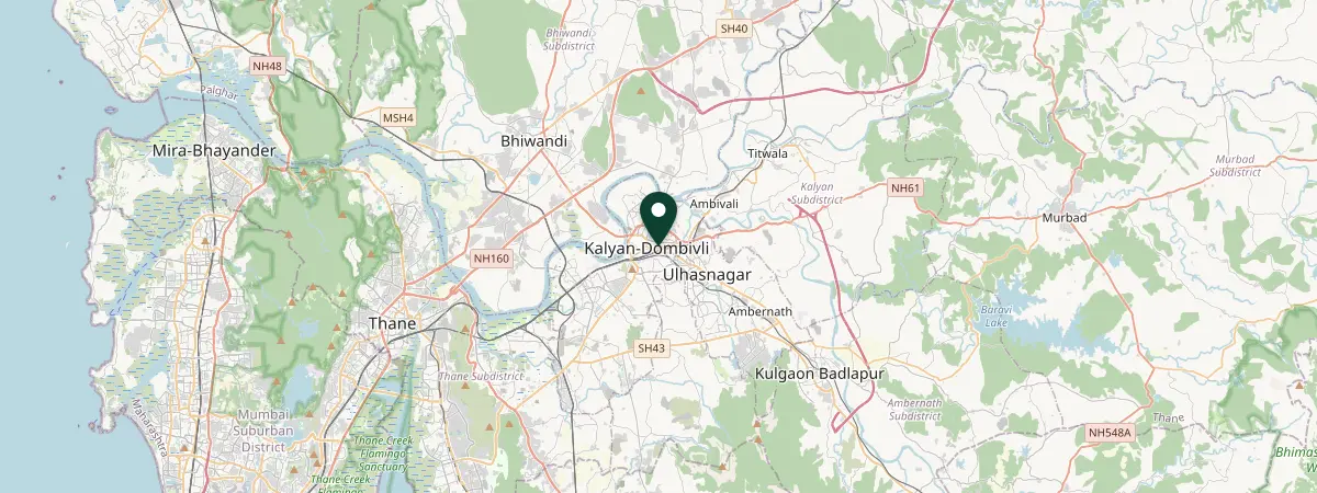 Map of Kalyan, India