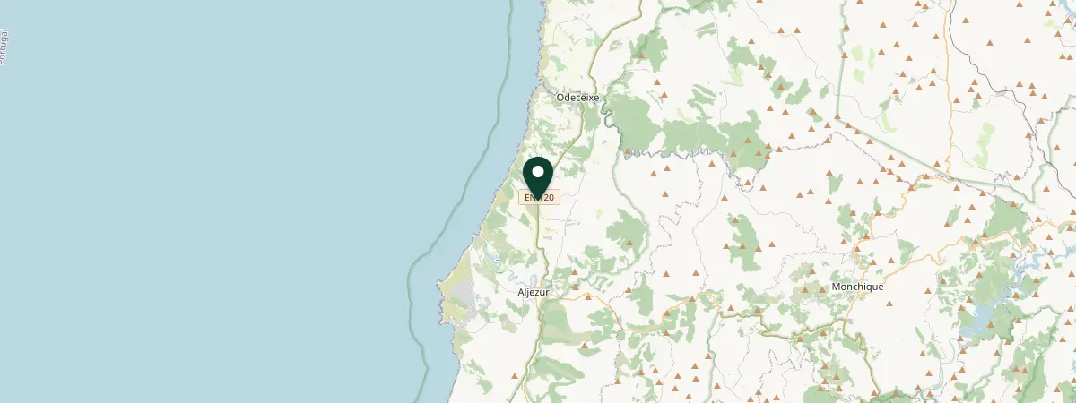 Map of Rogil, Faro, Portugal