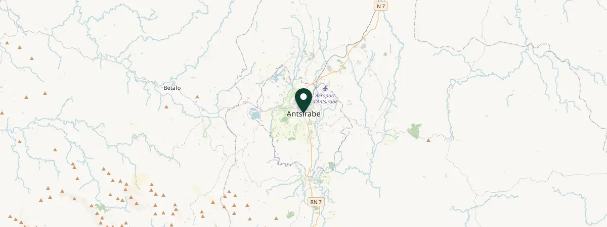Map of Antsirabé, Madagascar