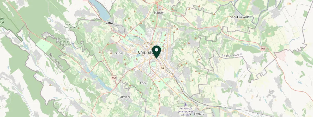 Map of Chisinau, Chişinău, Moldova
