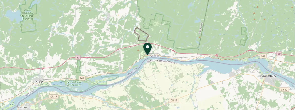 Map of Montebello, Quebec, Canada