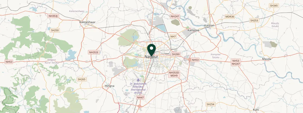 Map of Nagpur, India