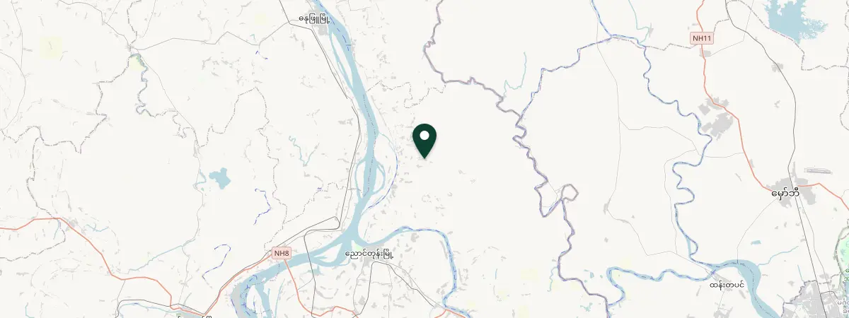 Map of Ma-U-Bin, Ayeyarwady, Myanmar (Burma)