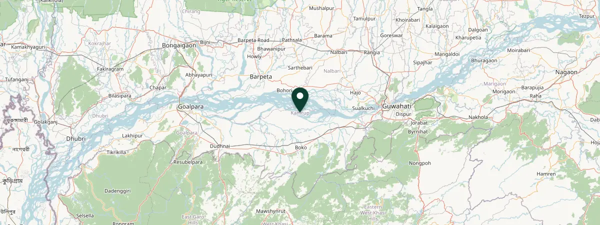 Map of Kamrup, India