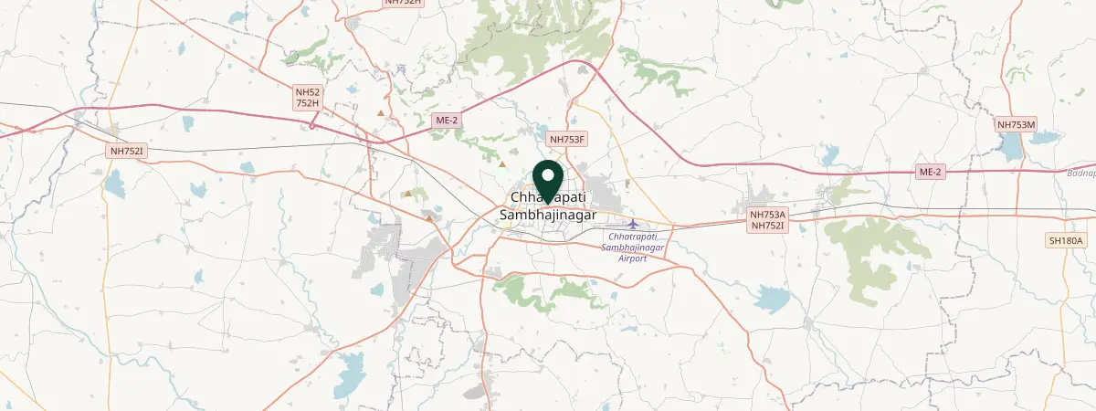 Map of Aurangabad, India