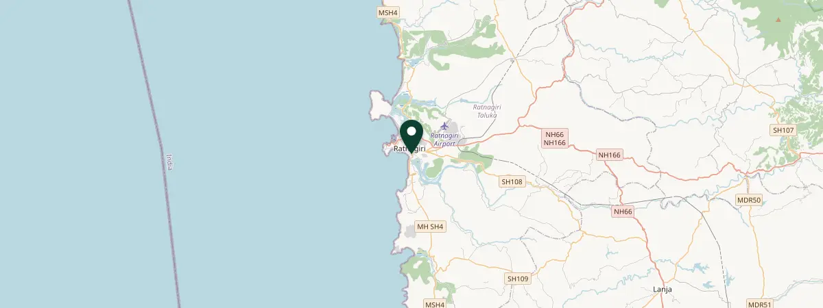 Map of Dist. - Ratnagiri, India
