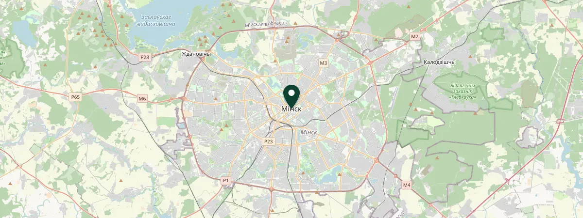 Map of Minsk, Belarus