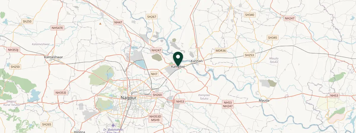 Map of Pin - 441001, Kamptee, Nagpur, India