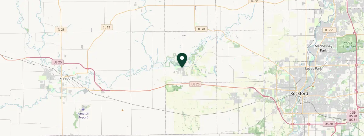 Map of Pecatonica, Illinois, United States