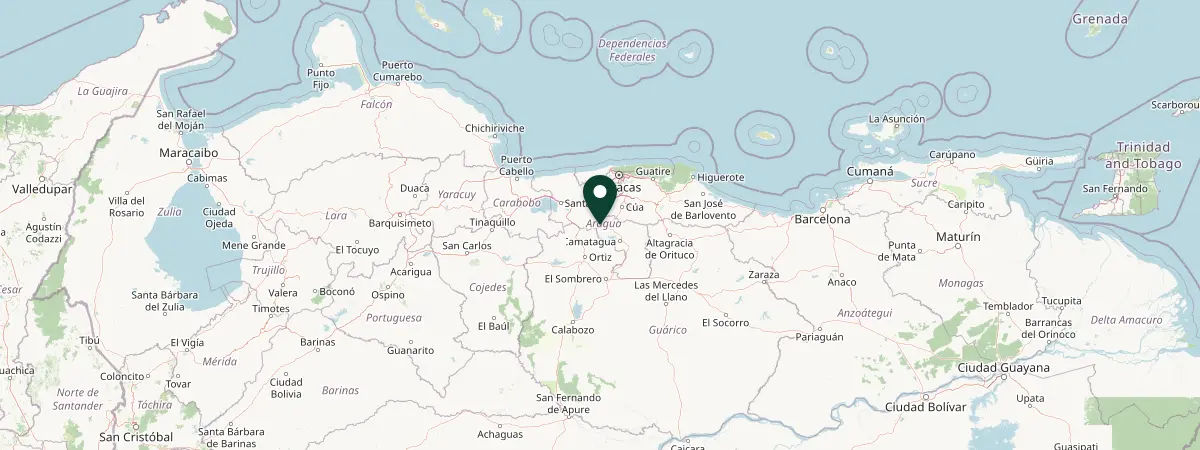 Map of Cerca de Victoria, Aragua, Venezuela