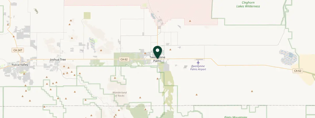 Map of Twentynine Palms, California, United States