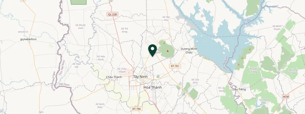 Map of Tây Ninh, Tay Ninh, Vietnam