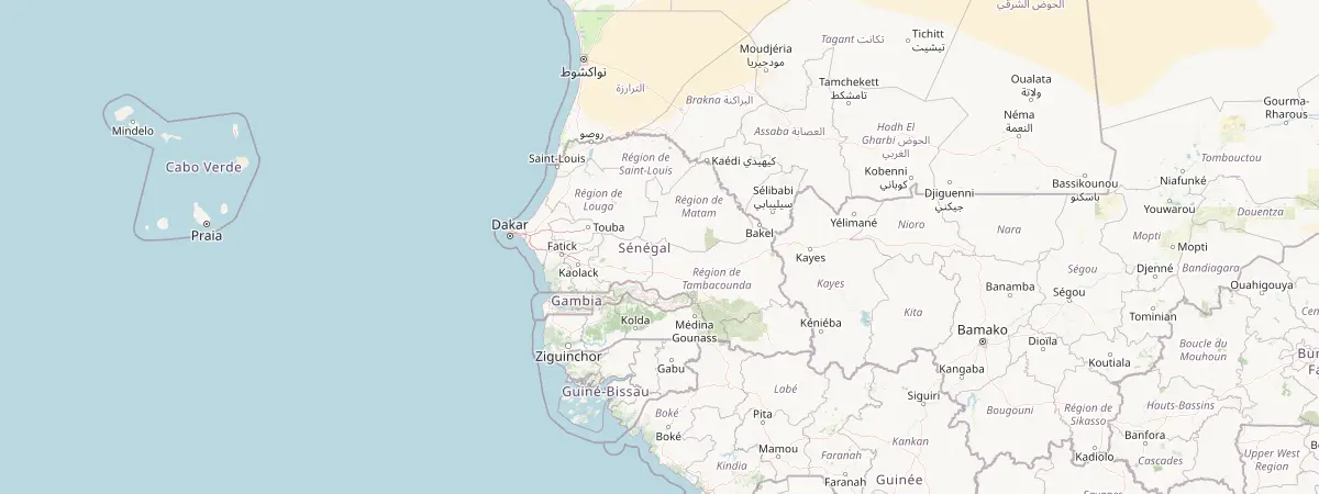 Map of Senegal