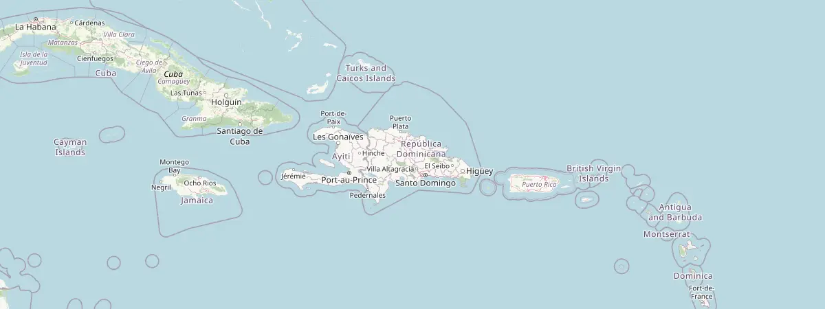 Map of Gasper Hernandez, Dominican Republic