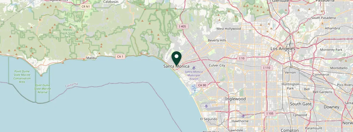 Map of Santa Monica, CA, United States