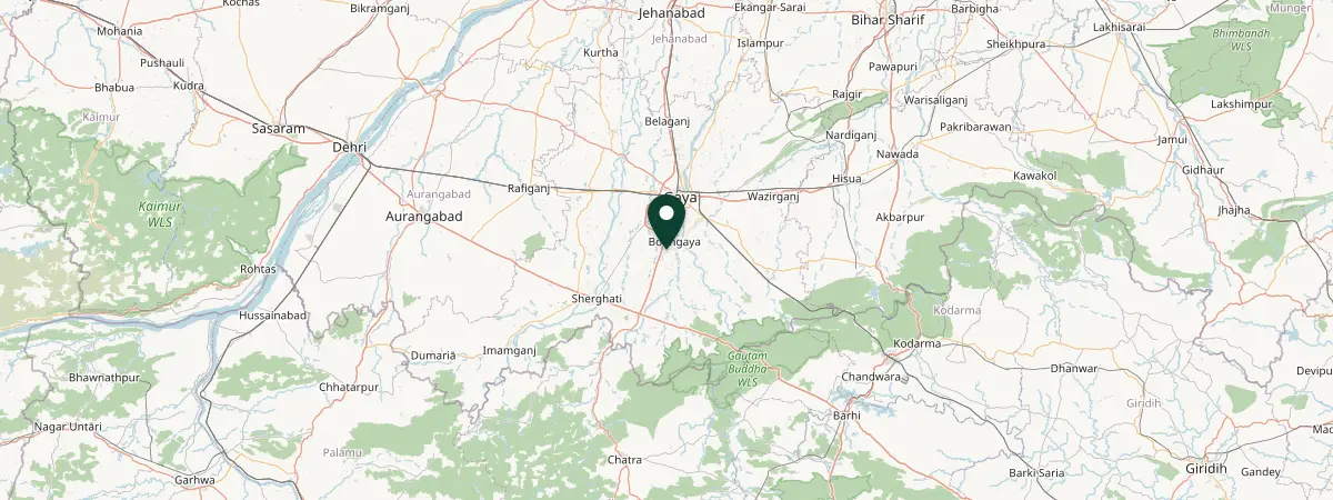 Map of BodhGaya, India