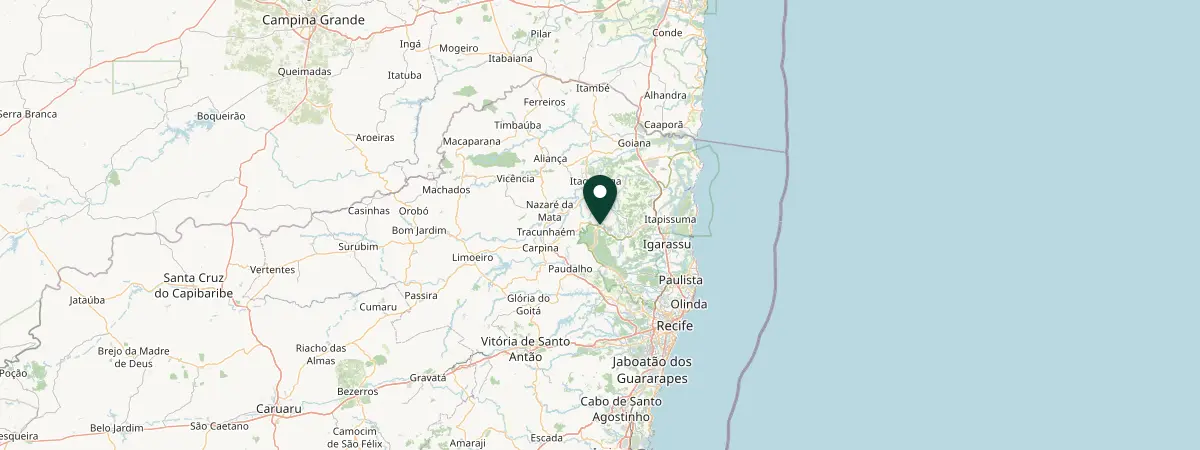 Map of Araçoiaba, Pernambuco, Brazil