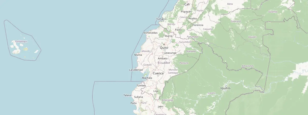 Map of Ecuador