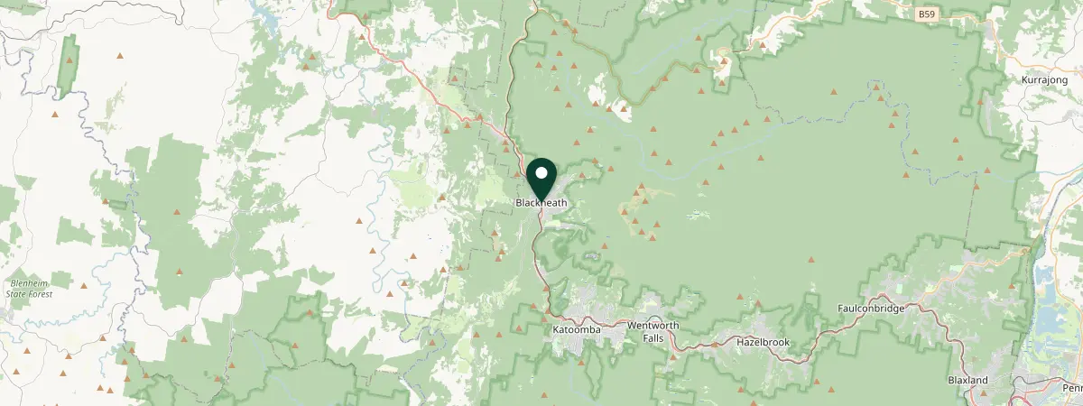 Map of Blackheath, New South Wales, Australia