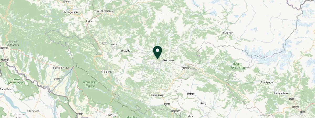 Map of Ghorahi Up Nagar Palika, Bheri, Nepal