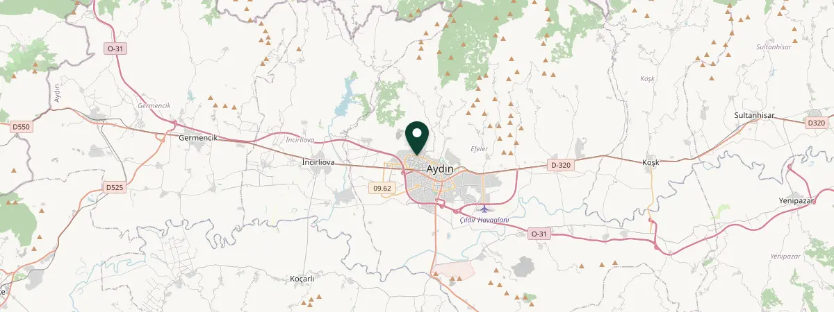 Map of Izmir, Aydın, Türkiye