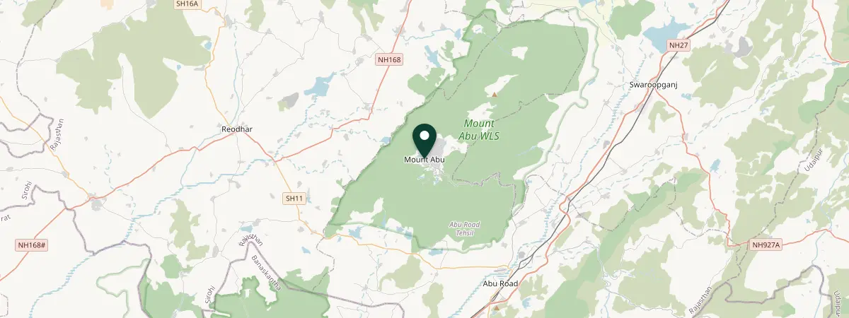 Map of Mt. Abu, India