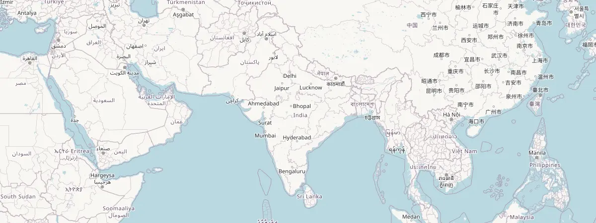 Map of Taluka Hingoli, India