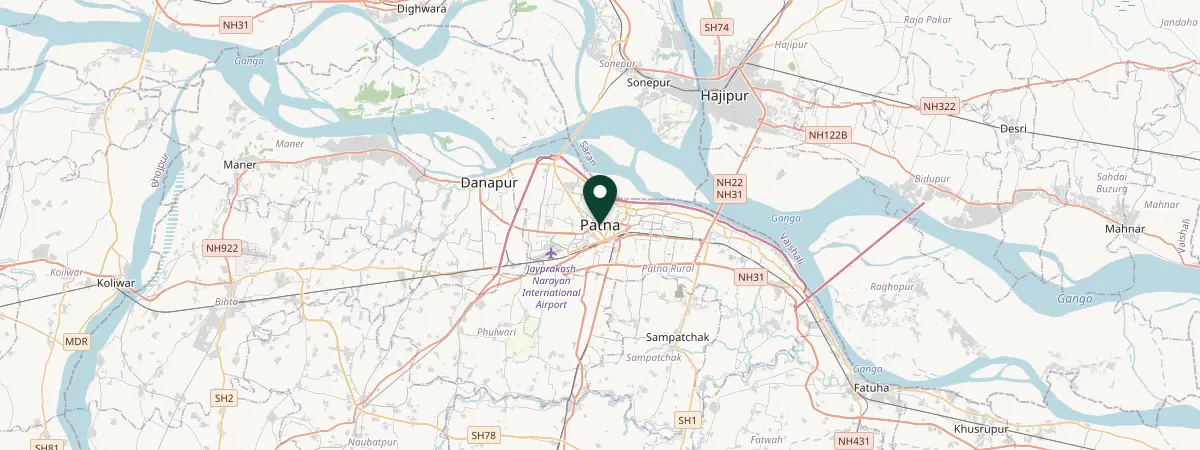 Map of Patna, India